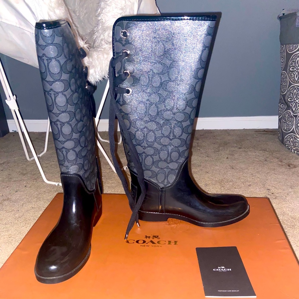 Coach rain boots